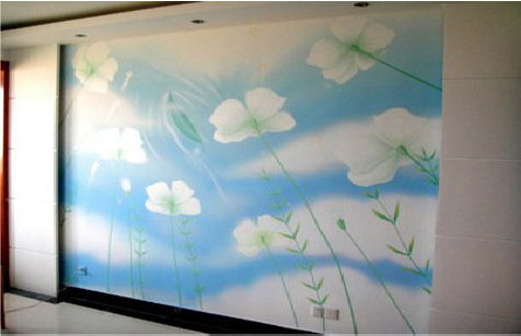 迪庆画墙绘怎么画好白云的蓬松感？