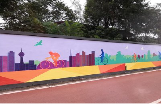 迪庆墙体彩绘-围墙