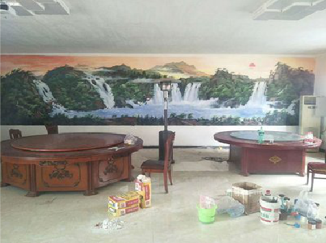 迪庆墙绘-写实风景