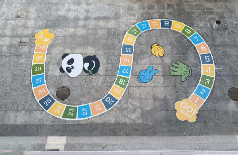 迪庆地面游戏彩绘