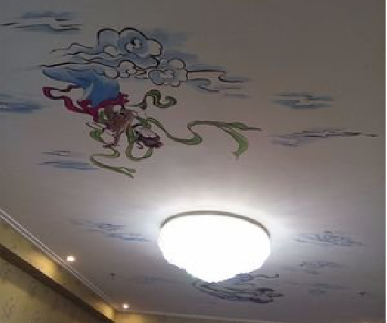 迪庆如何快速绘制天花板上的手绘墙？