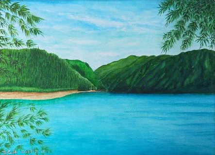 迪庆在墙绘中，如何绘画绿水青山？