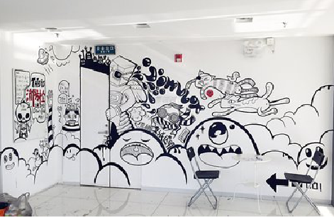 迪庆手绘墙并非传统涂鸦。